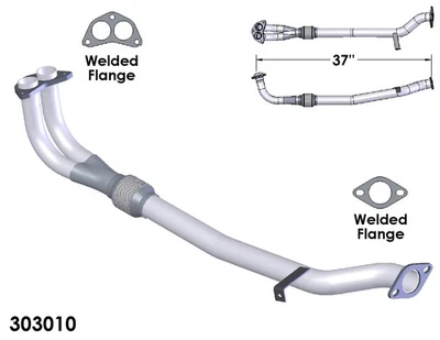 Tubos de escape y escape para Dodge Colt 1988-1991 2,0 L L4 GAS SOHC Foto 1 de 2