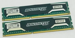 8GB (2x4GB) Crucial Ballistix Sport BLS4G3D1609DS1S00.16 PC3-12800U DDR3 Memory* - Picture 1 of 5