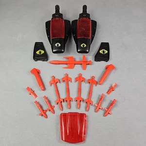 Vintage 1987 GI Joe COBRA MAMBA- Side pods -Missiles-Fins Parts lot - Picture 1 of 9