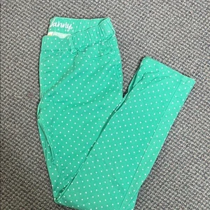 Gymboree Mint Green Polka Dot Jegging 12 - Picture 1 of 5