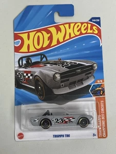 Hot Wheels 2025 Case Q Triumph TR6 Treasure Hunt RTH Grey - Int. Card #249 S53 - Bild 1 von 2