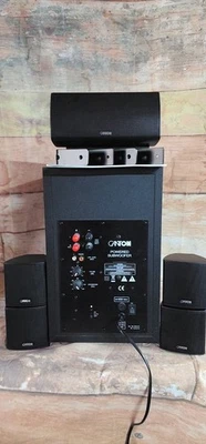 Canton 5.1 Surround Sound Lautsprecher mit Wandhalterungen M230 95 CX Aktiv SubWoofer - Bild 1 von 4