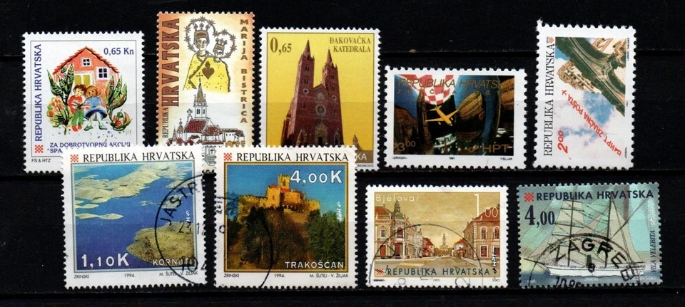 Yanstamps: Croácia MNH e conjunto de selos usados #2 - Imagem 1 de 1