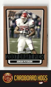 2007 Topps Draft Picks & Prospects #135 Adrian Peterson Oklahoma RC Rookie - Picture 1 of 2
