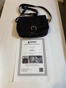 Vintage Gucci Women's Handbag 007 3754 0247 GG Black Monogram COA - Picture 1 of 14