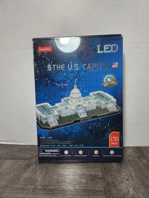 CubicFun 3D LED 150 Piece Puzzle The US Capitol - NIB - Image 1 of 3