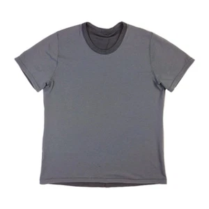 Lululemon Concurrent Short Sleeve Reversible Black Gray T Shirt Men's Size XL - Picture 1 of 7