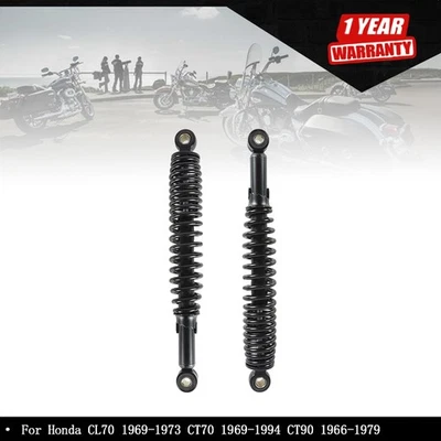 Amortiguadores ajustables 335 mm (13 1/8") para Honda S65 CL/CT70 XL75 CL/CM/S90 negro nuevos Foto 1 de 4