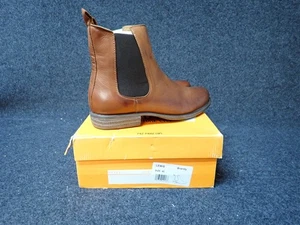 NEW Miz Mooz Lewis Leather Ankle Boots Brandy EU 40 (BR6) - Picture 1 of 6