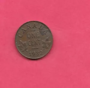 KANADA KM28 1932 CENT SEHR SCHÖN SCHÖNE ALTE ANTIKE KANADISCHE BRONZEMÜNZE - Bild 1 von 1