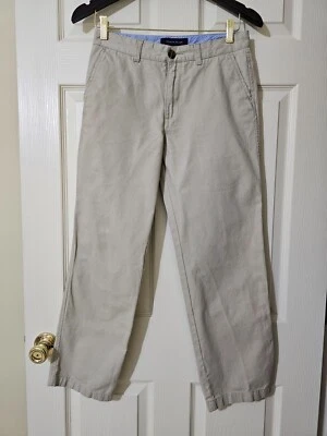 Pantalones Tommy Hilfiger Caqui Claro 100% Algodón Niño Pierna Recta Talla 14 Foto 1 de 4