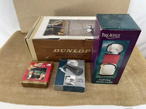 Dunlop Dry Mens 9 Classic Leather Saddle Golf Shoes Extras Bundle - Picture 1 of 10