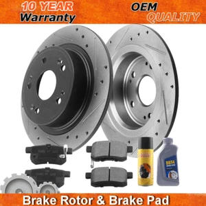 Rotores de freno traseros + pastillas de freno para Honda Accord 2005 2006 2007-2013 2014-2017 - Imagen 1 de 6