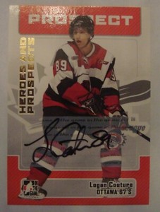 2006 07 PROSPECT ITG HEROES AND PROSPECTS  A-LC LOGAN COUTURE AUTOGRAPH 
