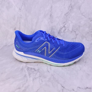 New Balance Womens 860v13 Running Shoes 12 Wide Blue Comfort Cushioned LKNW - Picture 1 of 12