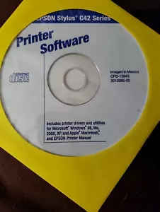 EPSON Stylus C42 Series Printer Software Drivers and Utilities Disc - Picture 1 of 4