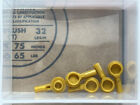 Lego Parts - Pearl Gold Bar 1L W 1 X 1 Round Plate With Stud - No 32828 - Qty 5