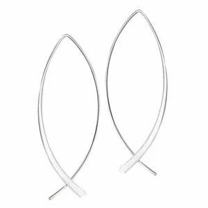 Pendientes largos de pez o ICHTHYS en plata de ley SÓLIDA - ¡NUEVOS! - Imagen 1 de 5