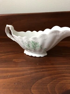 Antique East Palestine Porcelain Co (EPP) Ohio Gravy Boat in DESOTO shape (LR) - Picture 1 of 12