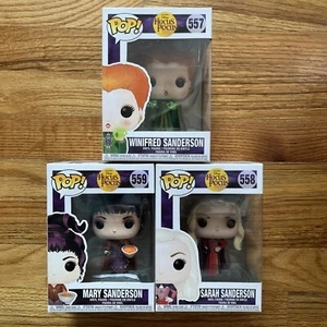Hocus Pocus 3 PACK Disney Funko POP! - Sarah Mary Winifred Sanderson 557 558 559 - Imagen 1 de 10