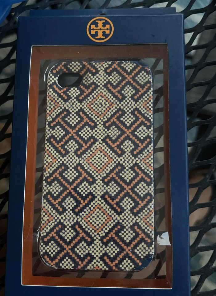 Tory Burch ~ Auténtica Funda Rígida iPhone 4 y 4S Azul Marino 21129335 ~Nueva~ Foto 1 de 3