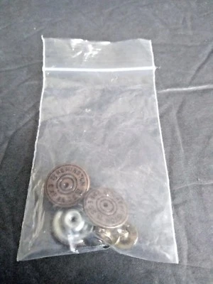 3  Brown Round Metal Button Thumb Tack Style 2 Pcs  1/4" Diameter Multi Use - Image 1 of 4