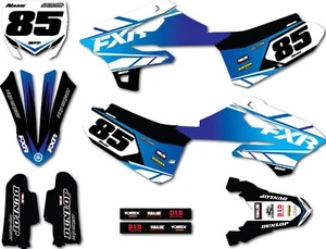 Custom graphics, full kit to fit YAMAHA YZ 85 2022 2023 OUTLAW style stickers - Imagen 1 de 6