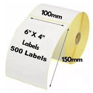 ROYAL MAIL ETIKETTEN KOMPATIBEL 4X6" 100x150MM THERMODIREKT für ZEBRA DRUCKER - Bild 1 von 6