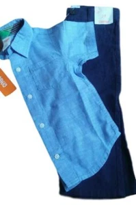 Gymboree Boy's Short Sleeve Button up Woven Dress Pants NEW Tags Attached 2T $60 - Picture 1 of 6