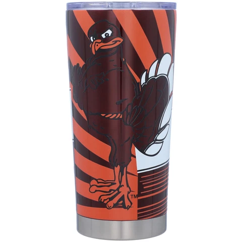 Virginia Tech Hokies 20oz. Stainless Steel Mascot Tumbler Cover