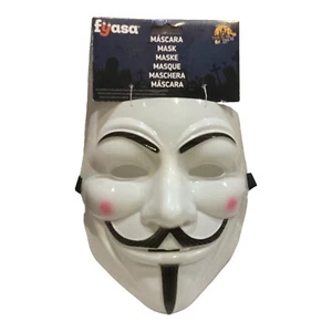 CARNEVALE HALLOWEEN MASCHERA ANONYMOUS V PER VENDETTA INDIGNADOS MASK COSPLAY - Foto 1 di 1