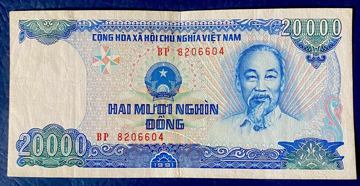 ベトナム 旧紙幣 20000ドン (1991年) Vietnamese Paper Money 20,000 ₫ Denomination 1991 for sale | eBay