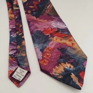 Corbata de negocios colorida floral roja floral Sturbridge para hombre - Imagen 1 de 6