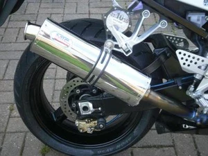 Suzuki GSXR 600/750 01-05 K1-K5  stainless round ROAD LEGAL MTC Exhaust - Picture 1 of 3