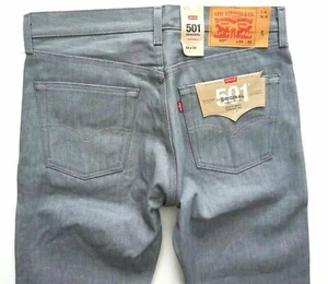 LEVIS MEN'S 501 BUTTON FLY SHRINK TO FIT JEANS STRAIGHT FIT ORIGINAL  - Picture 1 of 7