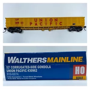 HO Walthers Mainline 910-6074 53' Corrugated Side Gondola Union Pacific UP 30962 - Picture 1 of 10