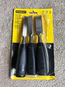 Stanley 3-teiliges Holzmeißel-Set 1/2", 3/4", 1" gebraucht, offener Pkg. - Bild 1 von 2