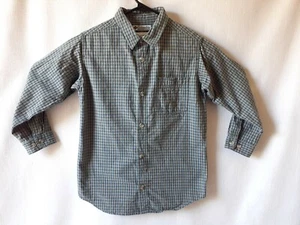 Columbia boys green navy/gray long sleeve button down shirt size 6 - Picture 1 of 9