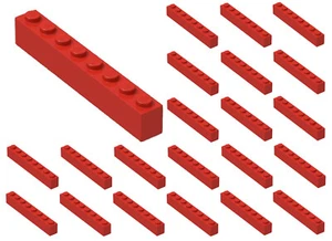 ☀️20x NEW LEGO 1x8 Bricks RED Wall Town Building Bulk Lot #3008 - Imagen 1 de 2