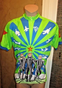 RARE Men’s Soviet Union Space Large Cycling Jersey Large 1/4 Zip Aerospace - Picture 1 of 7