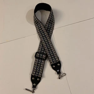 Geflochtener schwarz/blauer Kameragurt mit Lederenden für DSLR - Bild 1 von 7