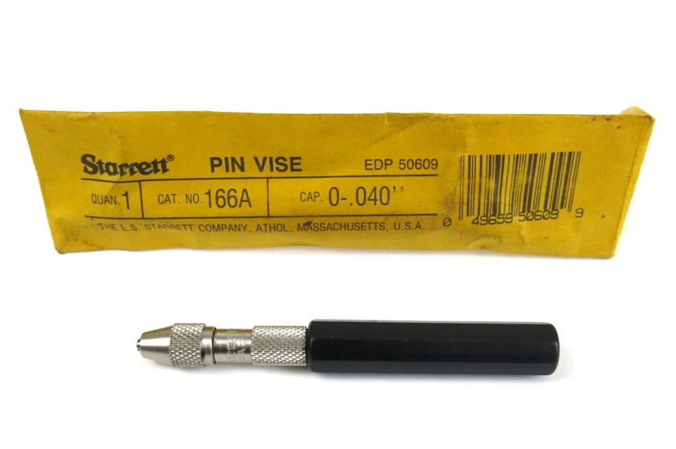Starrett No. Tornillo de pasador 166A 0 -.040" con mango octogonal aislado - Hecho en EE. UU. Foto 1 de 1