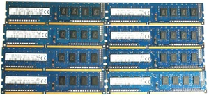 Lot of 8 SK Hynix 4GB 1Rx8 - "PC3L-12800U-11-13-A1" - Desktop DDR3 RAM Memory - Picture 1 of 5