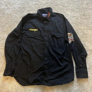 Wrangler PRCA Shirt Men Large/XL 2001 National Finals Rodeo Western Cowboy - Picture 1 of 15