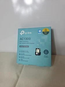 TP Link AC1300 Mini Size Wireless MU-MIMO USB Adapter Archer T3U - Black - Photo 1/4
