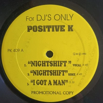 Positive K – Night Shift / Car Hoppers 12" US-PROMO PRESS VG+ - Bild 1 von 2