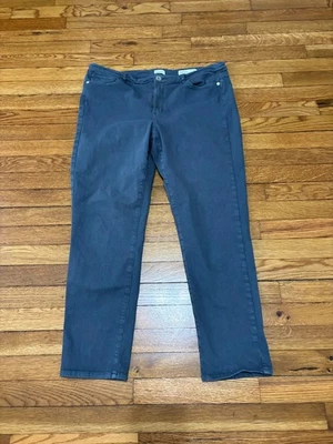 J Jill Womens Boyfriend Straight Leg Ankle Jeans Size 14 Gray Stretch Denim - Image 1 of 4