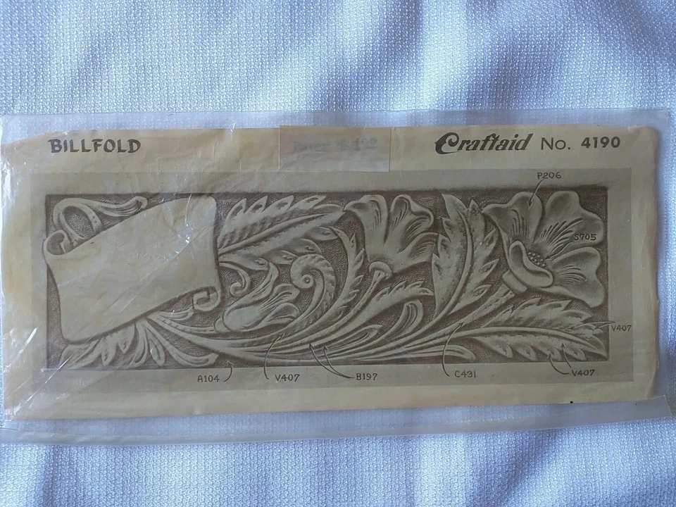 Plantilla de cuero Craftaid vintage n.º Billetera 4190 Foto 1 de 1