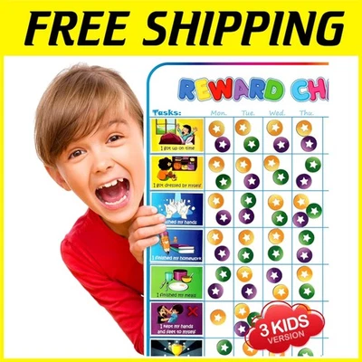 Магнитная таблица вознаграждений для детей 1-3 - 127 наклеек - Изображение 1 из 4
