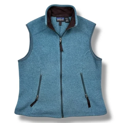 Chaleco Patagonia Vintage Talla Grande Teal Synchilla Deep Pile Polartec Hecho en EE. UU. Foto 1 de 4